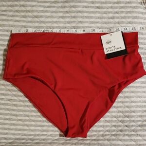 Senita Athletics Vibrant Red Bikini Bottoms